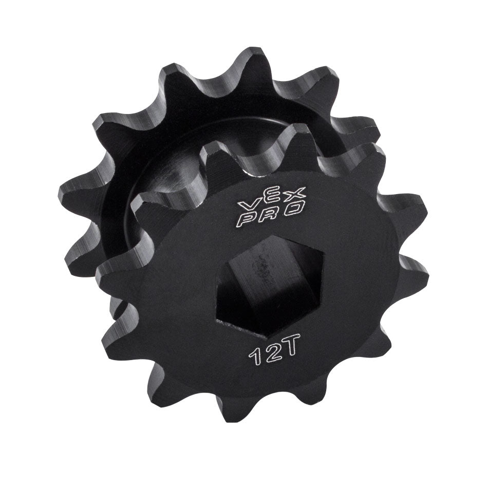 15t Aluminum Hub Double Sprocket (#35 Chain, 1/2" Hex Bore)